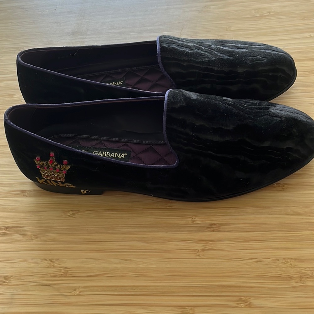 Dolce&gabbana shoes velvet slippers new